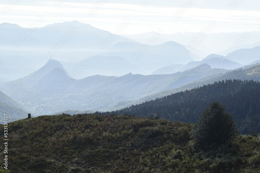 paysage de montagne au Col de port en Ariège