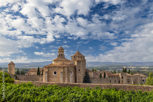 Royal Abbey of Santa Maria de Poblet, cistercian monastery, Catalonia, Spain photo