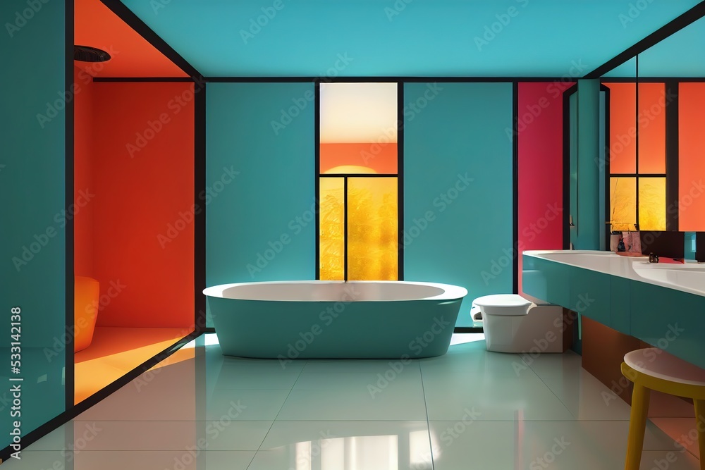 very huge colourful luxurious Bathroom very huge colourful luxurious Bathroom
