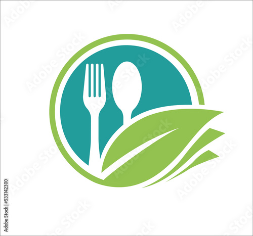 eco kitchenware and utensil icon symbol sign vector illustration logo template Isolated for any purpose