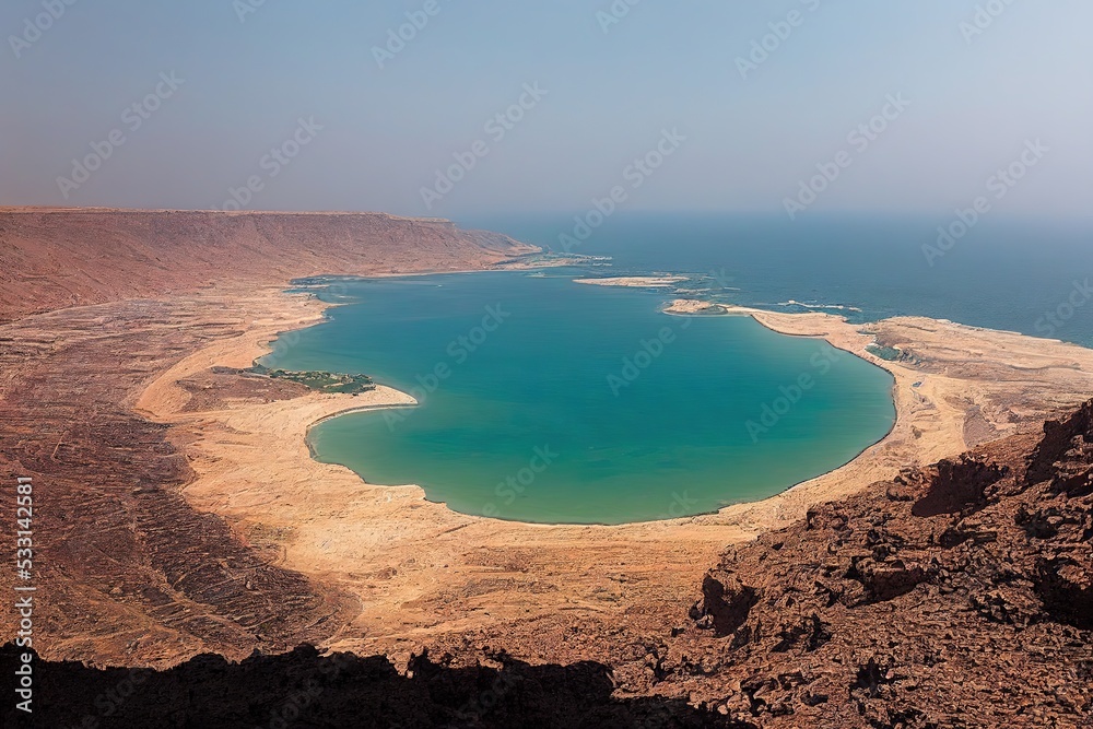 View from Dhofar Governorate Oman sea
