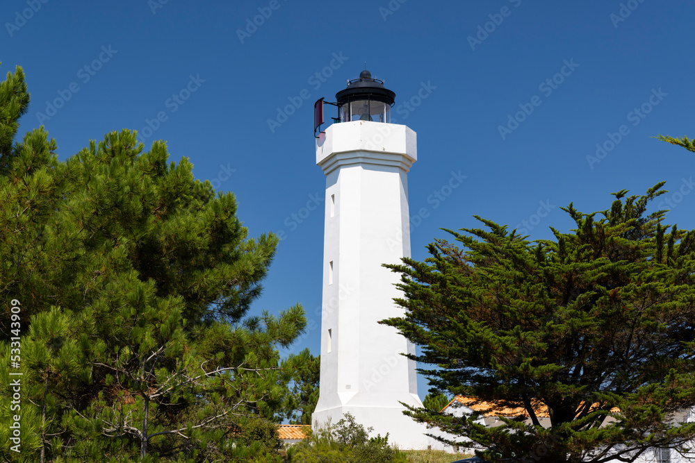 Phare du Grouin du Cou lighthouse, Pays de la Loire, France