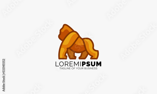 Elegant and Premium Gorilla Logo Design