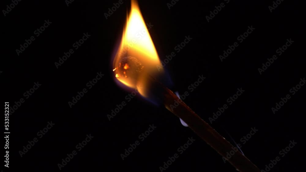 Smoke from burning matchsticks on a black background Smoke from burning matchsticks on a black background