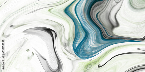 Luxurious colorful liquid marble surfaces design. Abstract green acrylic pours liquid marble surface design. Beautiful fluid abstract paint background. close-up fragment of acrylic painting on canvas.