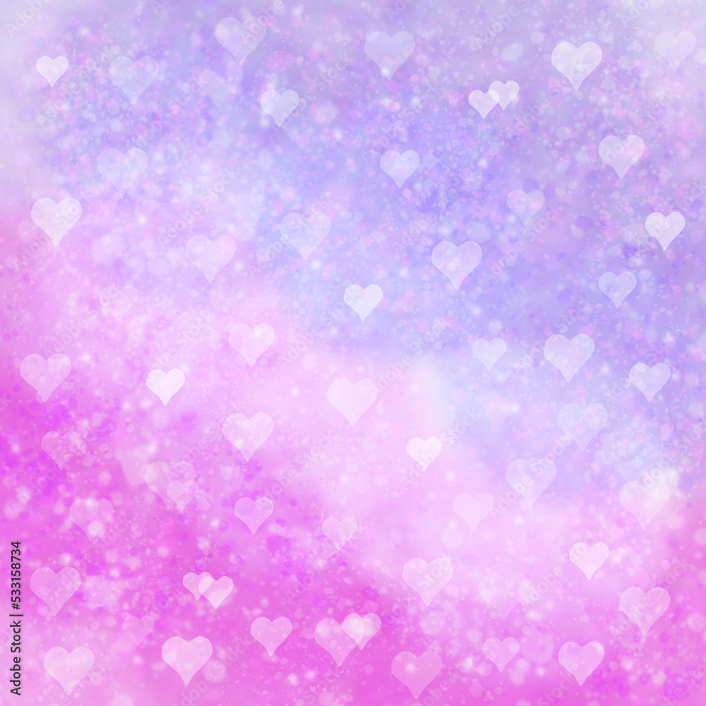 Abstract pink and purple watercolor style with white heart for background. illustration digital art painting for romantic background concept. Abstract pink and purple watercolor style with white heart for background. illustration digital art painting for romantic background concept.