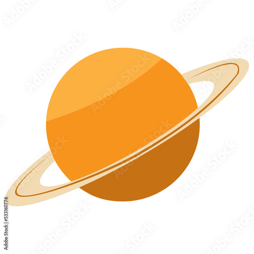 cartoon saturn illustration