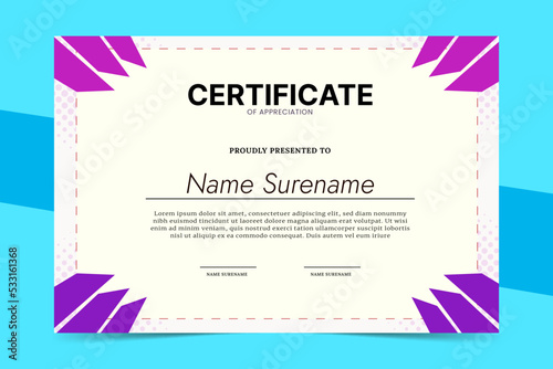 Colorful Certificate Template