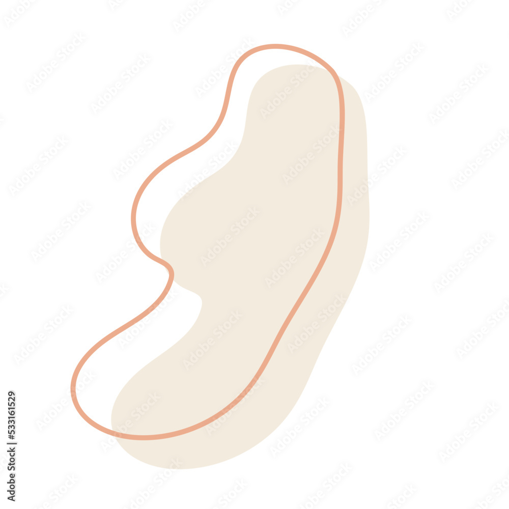 abstract minimalist blob shape decoration abstract minimalist blob shape decoration