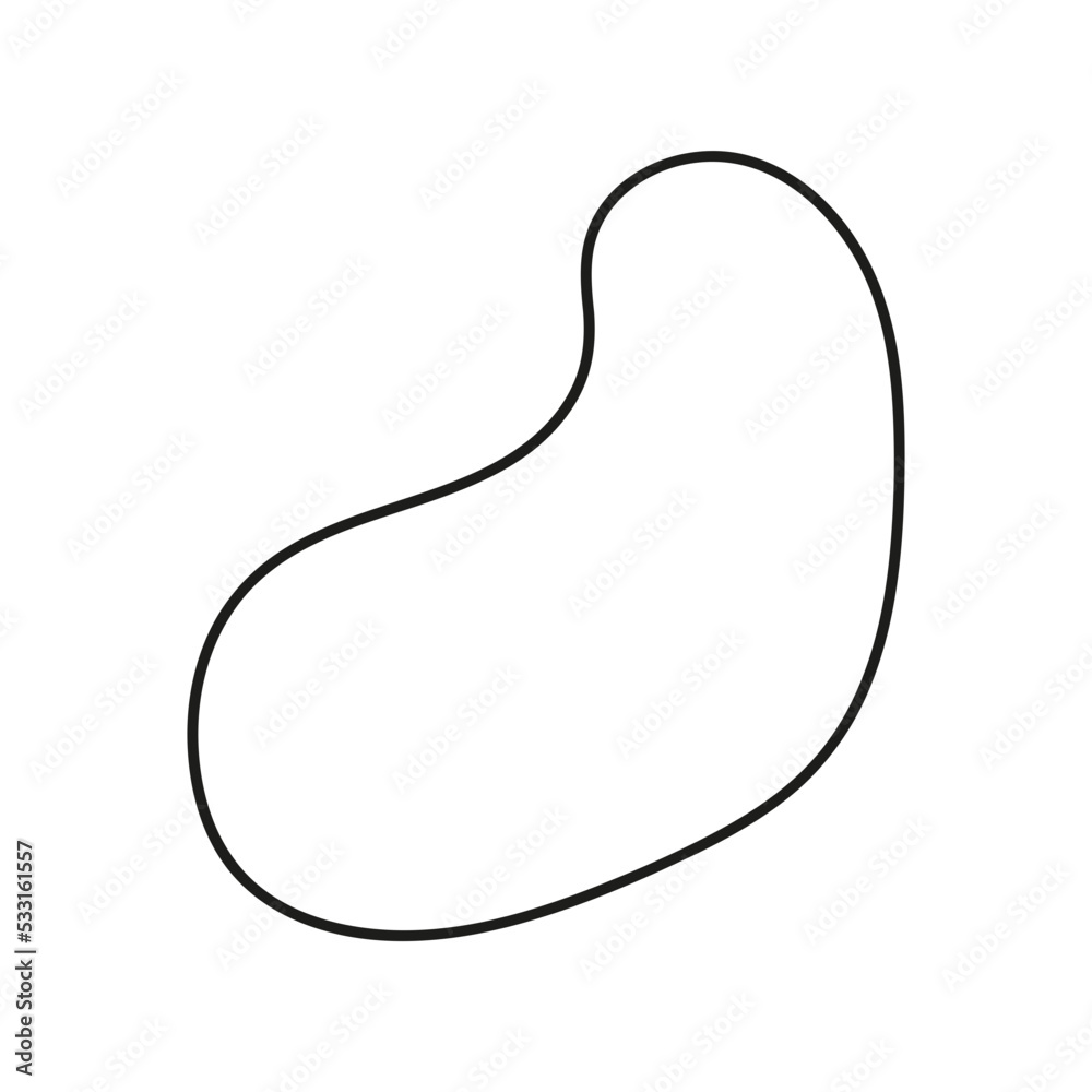 abstract minimalist blob shape decoration abstract minimalist blob shape decoration