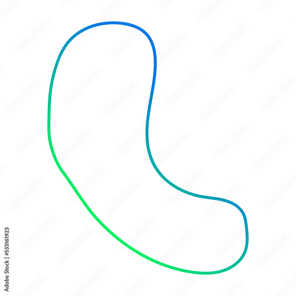 abstract minimalist blob shape decoration gradient