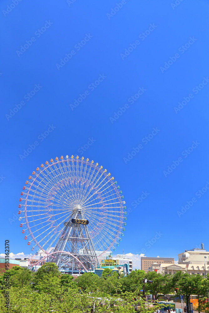 Fototapeta premium Amusement park, Osaka Aquarium Kaiyukan, Building