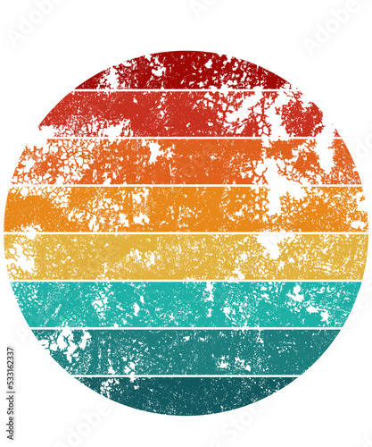 retro sunset vintage old design for background t-shirt, POD, book cover and other