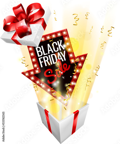 A Black Friday sale box gif...