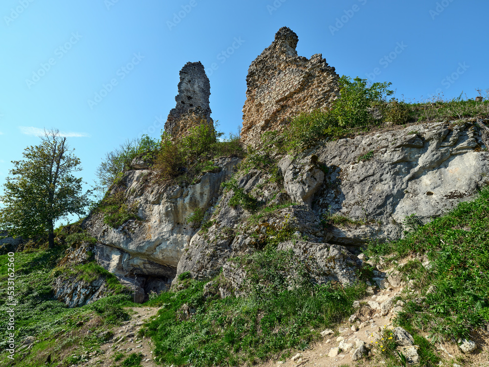 Ruins of Korlatka Castle from the 13th century, Slovakia
