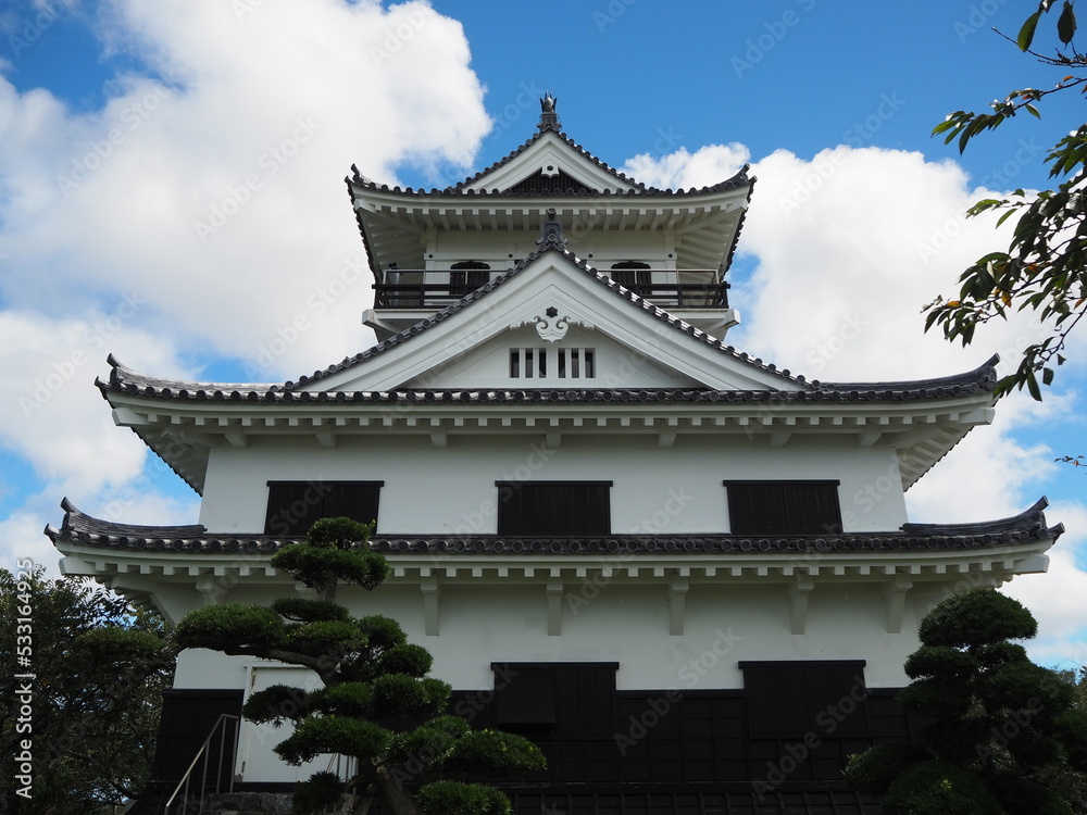 Fototapeta premium 城山公園にある館山城