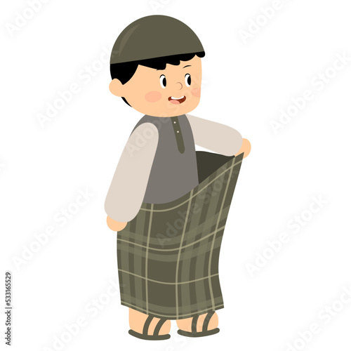 Circumcision kids illustration