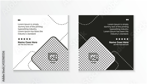 Creative Testimonial, Quote , Infographic Template Editable Vector Illustration 