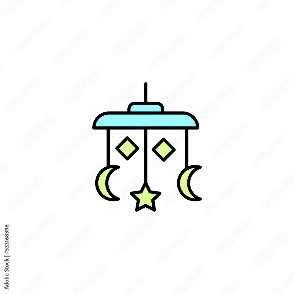 Toys icon. Simple element illustration. Toys concept outline symbol design.