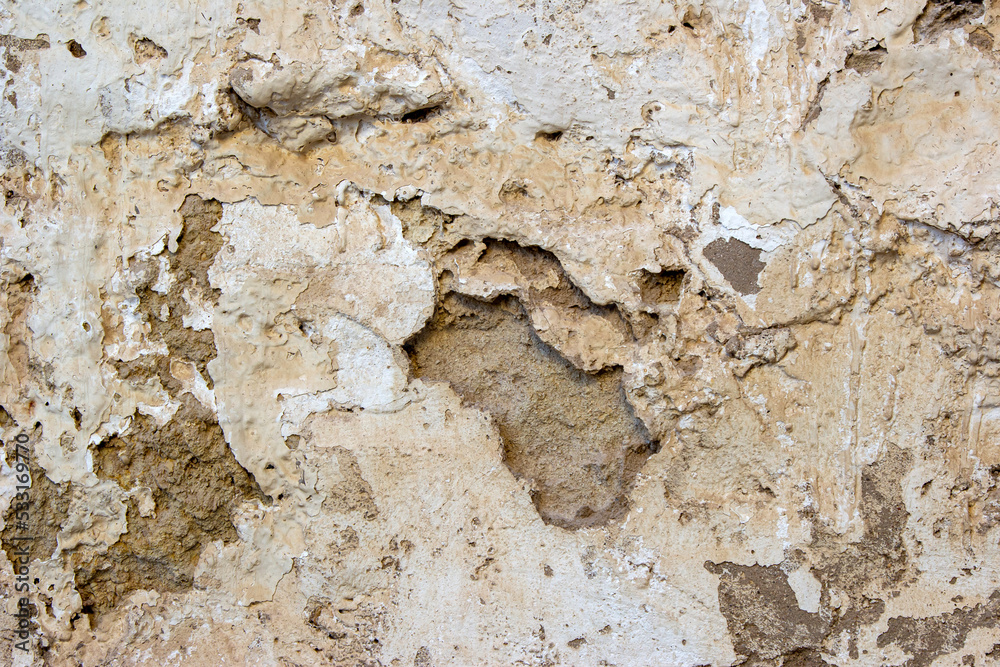 Naklejka premium Texture of an old stone wall.