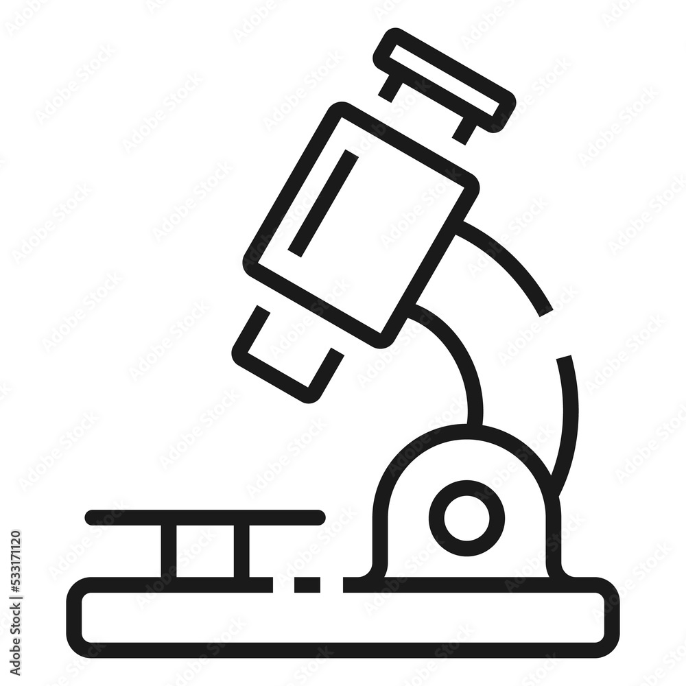 Laboratory Microscope line icon. Lab Concept illustration Laboratory Microscope line icon. Lab Concept illustration