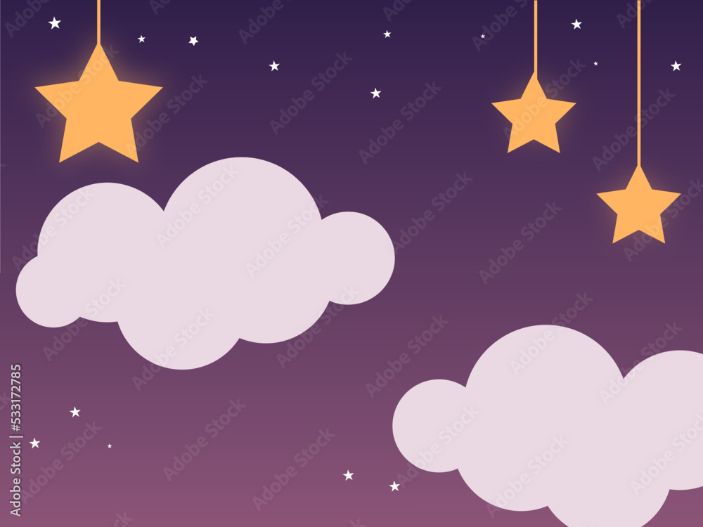 Background Kid cloud sky sleeping at night