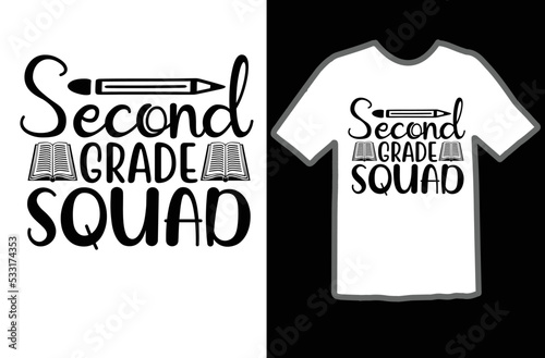 Second grade squad svg design