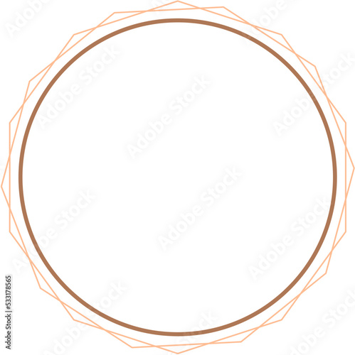 Circular Border Frames Isolated on White Background.  Trendy design element for border frame, logo, blackout tattoo, symbol, web, prints, posters, template, pattern and abstract background