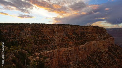 sunset in the mountains