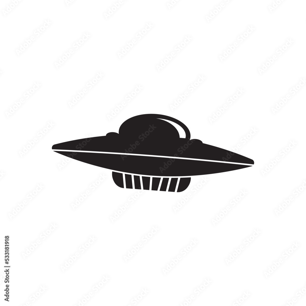 Fototapeta premium UFO vector logo template illustration