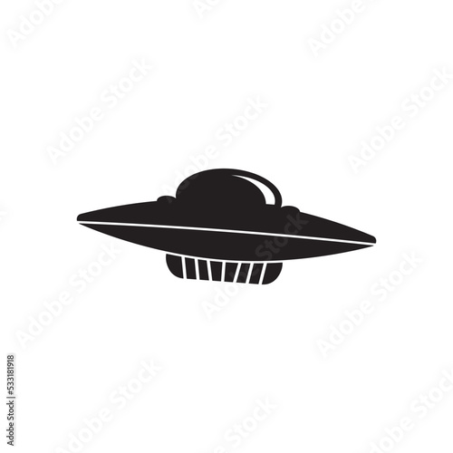 Fototapeta Naklejka Na Ścianę i Meble -  UFO vector logo template illustration