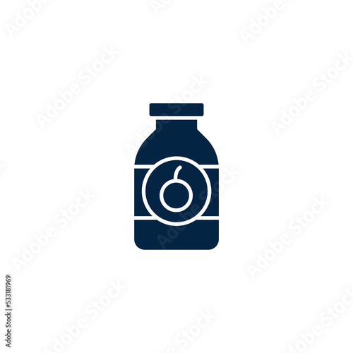 Kid growth supplements icon. Simple element illustration. Kid growth supplements concept outline symbol design.