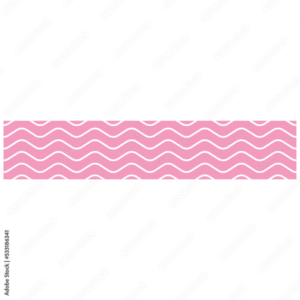 Naklejka premium retro wave washi tape