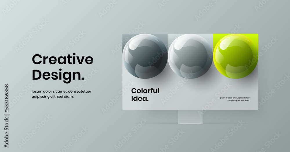 Isolated site screen vector design layout. Abstract monitor mockup banner template.