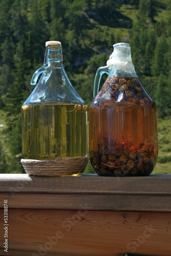 Artisanal brandy (grappa) with mountain aromas