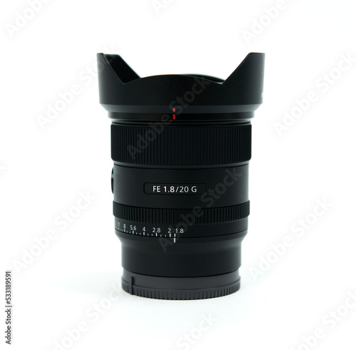 camera lens isolated on white