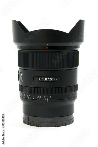 camera lens isolated on white