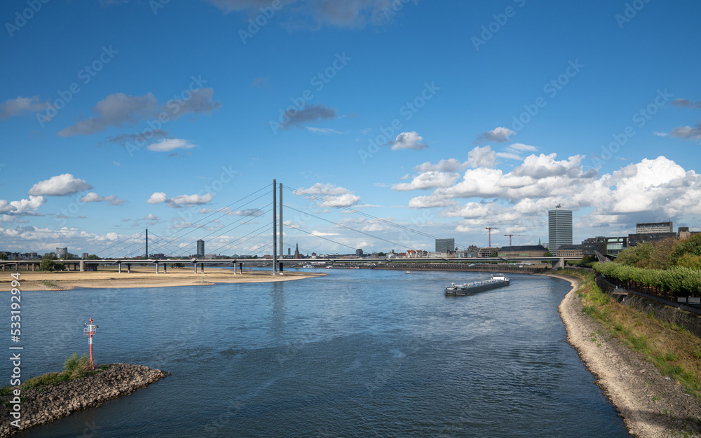 Rhine river, Dusseldorf, Germany