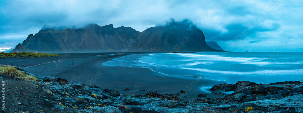 Landscape of the Beach of Stokksnes (Iceland)