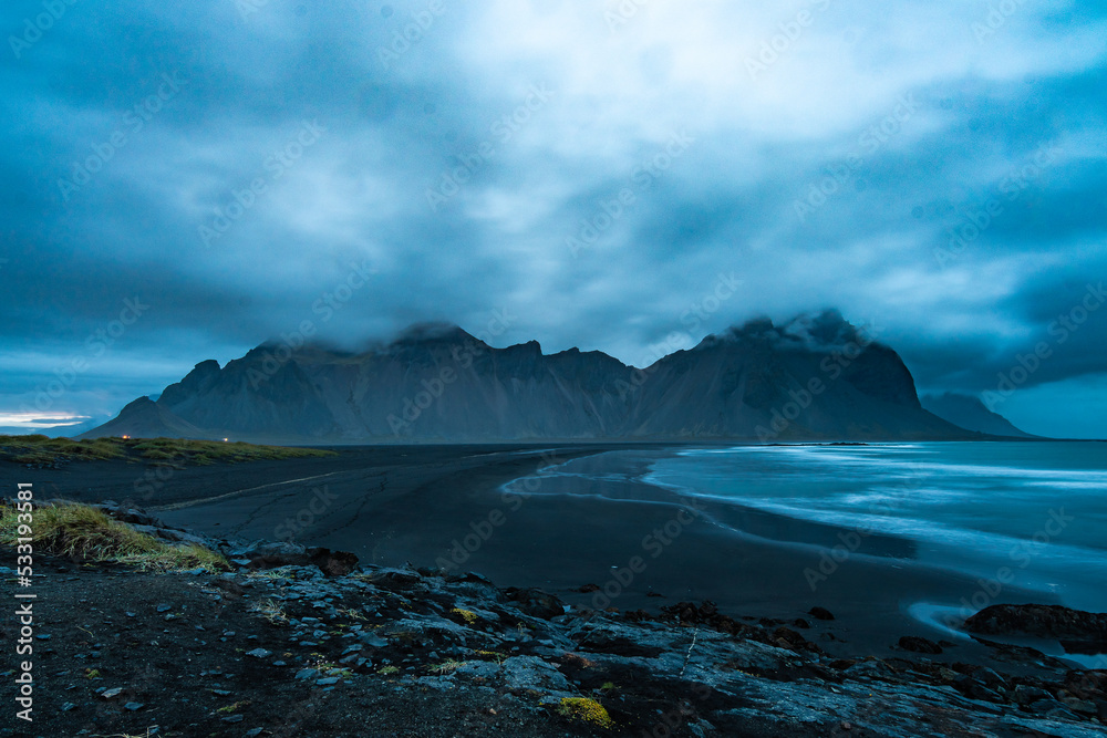 Landscape of the Beach of Stokksnes (Iceland)