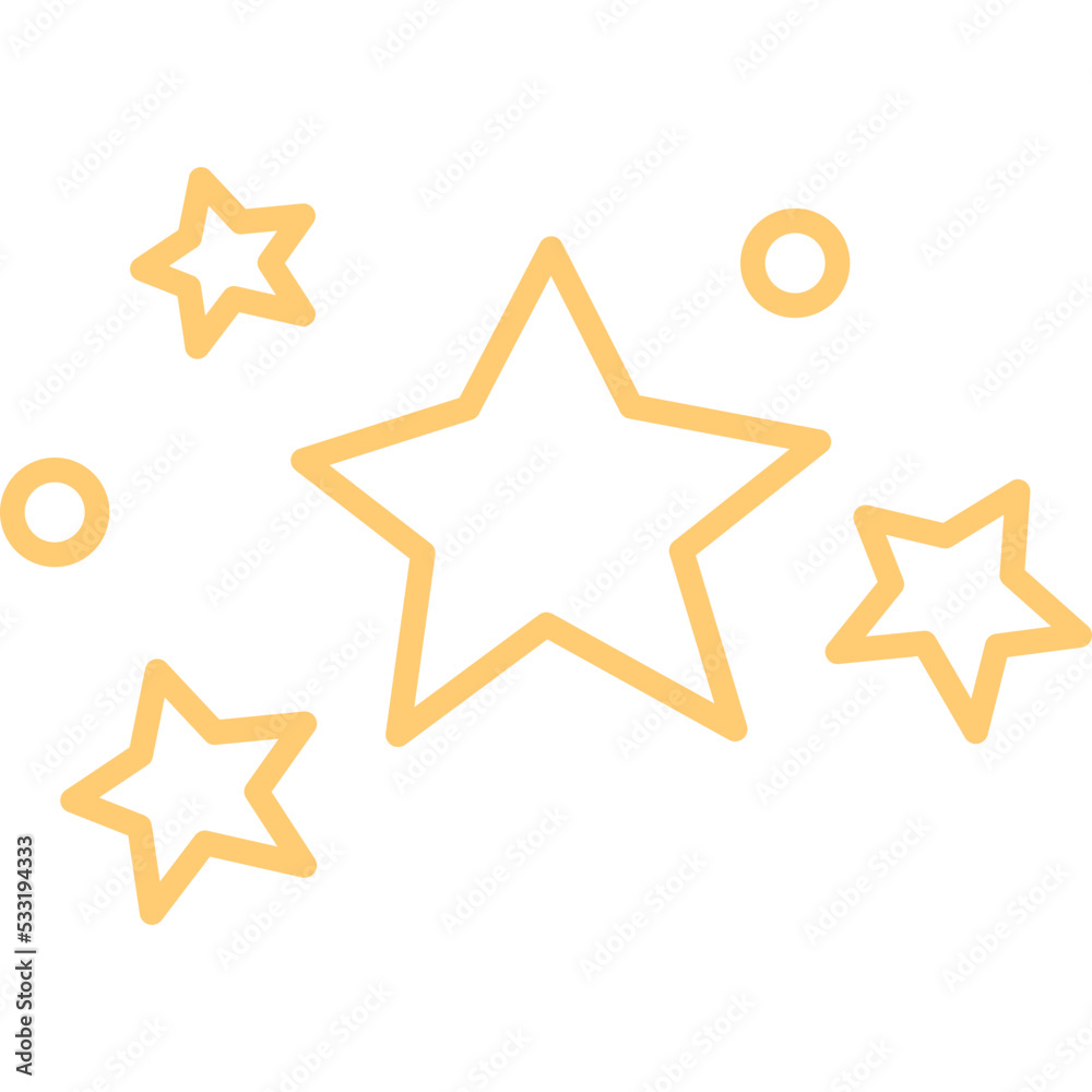 Obraz premium sparkle star shiny decoration clipart
