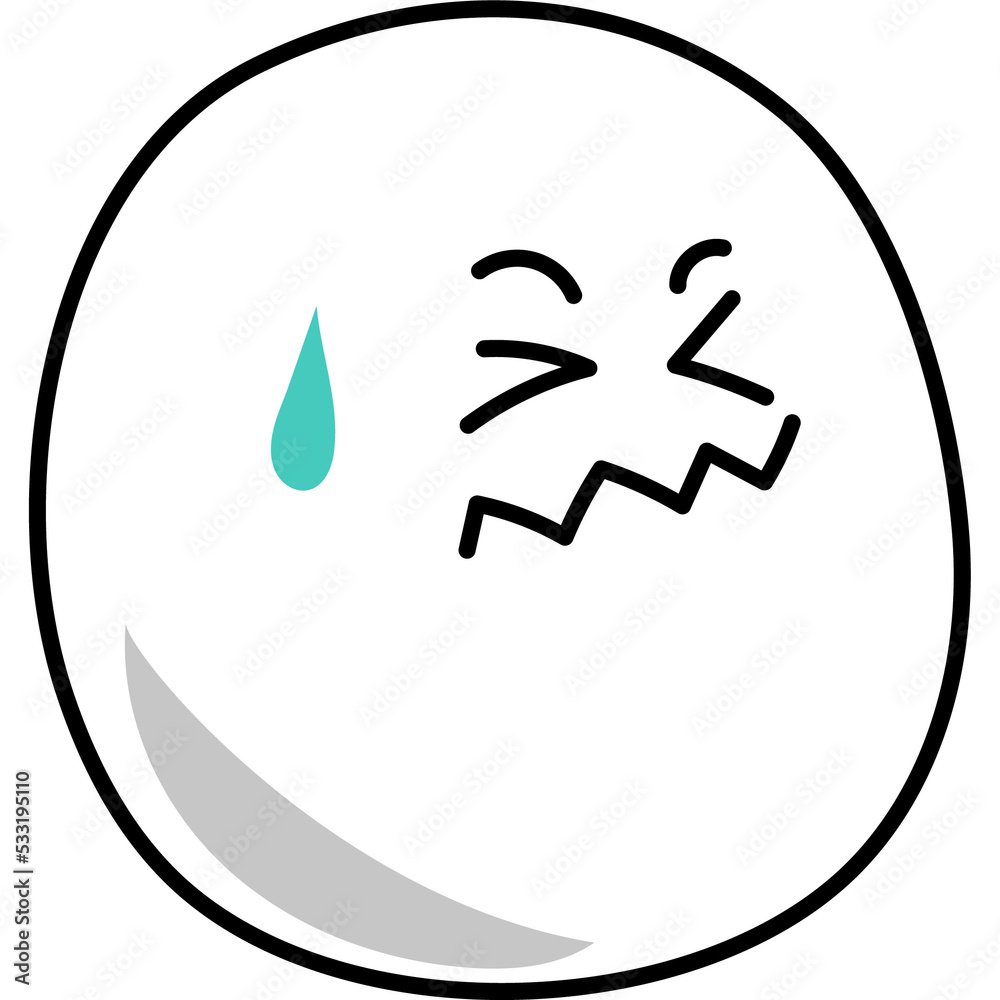 Obraz premium nauseated face emoji