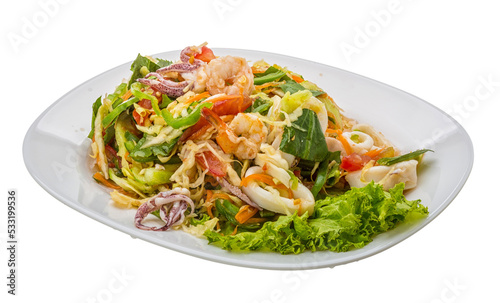 Asian seafood salad