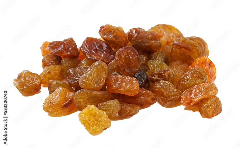 Heap of raisin on a white background Heap of raisin on a white background