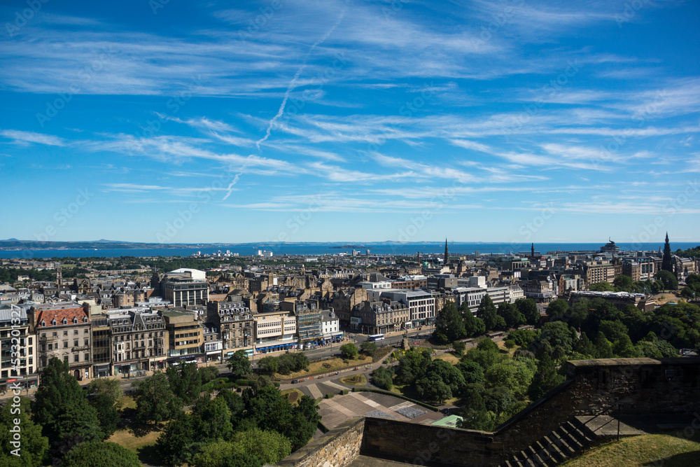 City landscape of Edinburgh