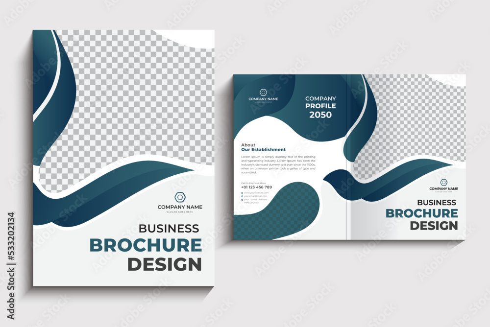 Creative business brochure template design for agency