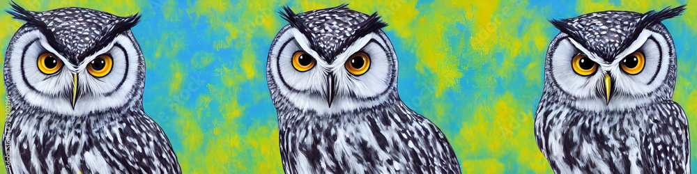 Fototapeta premium Owl Lineup