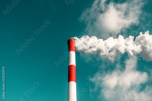 Fotografie, Obraz industrial smoke from chimney
