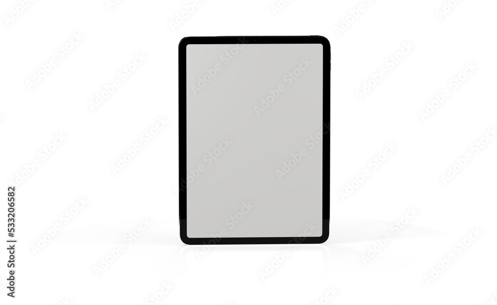 Modern black tablet computer isolated on white background. Tablet pc Modern black tablet computer isolated on white background. Tablet pc