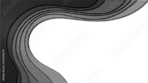 A 3d rendering image of colorful metal mesh plate on white background.